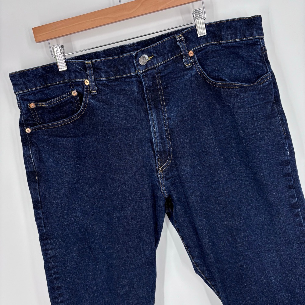 Polo Ralph Lauren Jeans Mens 40x31 (Tag 40x32) Blue Dark Wash Premium Denim